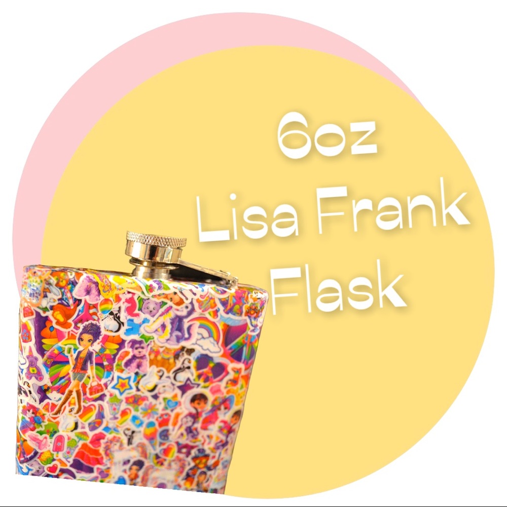 Lisa frank flask 6oz